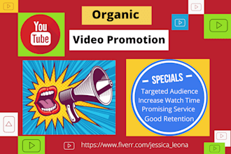 do organic youtube video promotion and marketing