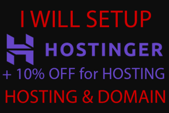 setup your hostinger hosting, upload and fix website