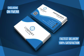 design professional, modern business card with multiple concepts