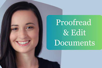 edit and proofread any document or presentation