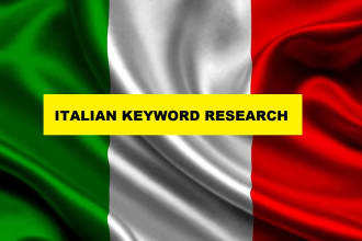 provide an italian keyword research