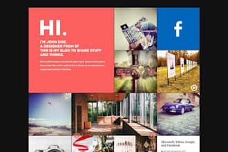 modify, create a responsive wordpress blog