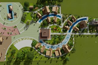 design a master plan,3d,rendering and animation