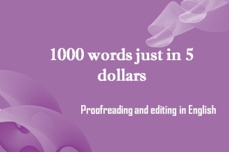 do proofreading and editing