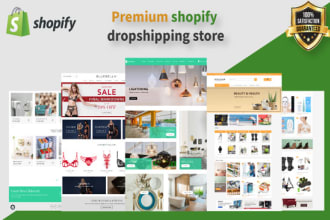 do premium shopify store, shopify website design