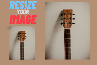do photo resize and change to high resolution