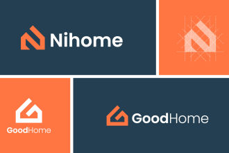 design real estate investment property construction home logo