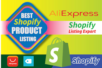 do shopify product listing and data entry 247