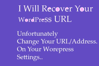 recover your wordpress URL,wordpress address,site address