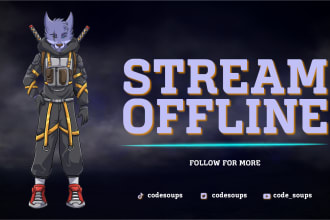 design twitch layout or overlay complete package
