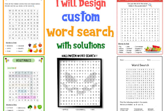 create custom word search puzzles with solutions