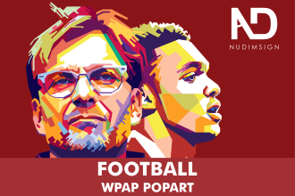 create you football wpap pop art