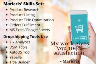 do ebay product research and listing