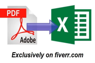 convert PDF or images  to excel or word
