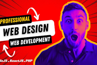 create a modern and professional reactjs website