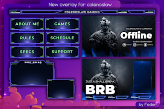 create a custom overlay for twitch, youtube, mixer