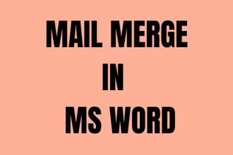 mail merge letters in ms word