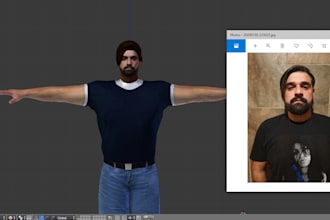 create your real 3d model from your face