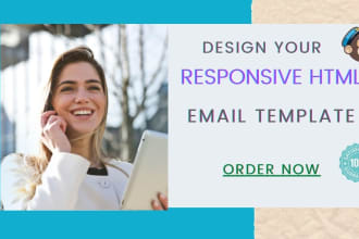 design table based HTML email template for email marketing
