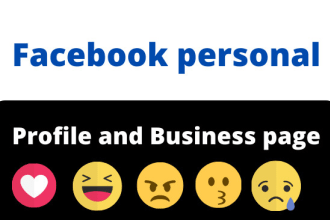 create facebook personal profile and business page