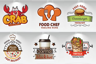 do natural agriculture modern restaurant, kitchen, food, café, bar, coffee logo