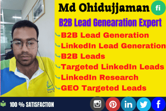 do b2b linkedin leads generation data scraping prospect list