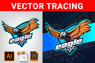 vectorize, convert jpg, png to vector trace, vector logo ai
