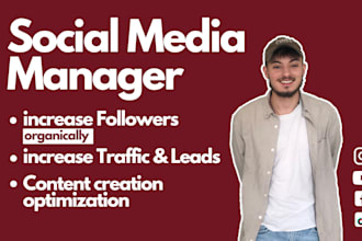 be your social media marketing manager