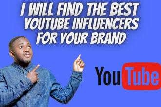find the best youtube influencers to boost your sales