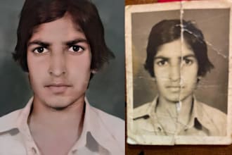 repair and colorize photos of high quality