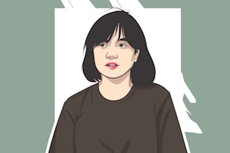 hello, I will draw your photo into a cartoon