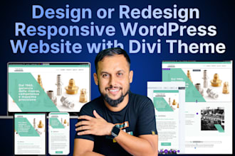 design or redesign responsive wordpress website with divi theme
