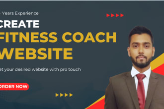 create, redesign fitness coaching website