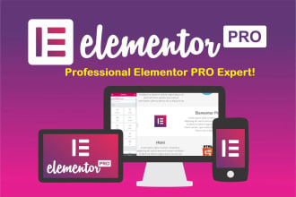 design a professional wordpress website with elementor pro