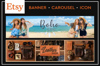 design attractive etsy banner for your etsy shop