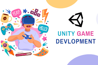 create unity 2d game based on your requirements