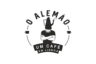 design a hipster logo for a unique café in lisbon portugal