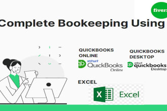 do bookkeeping in quickbooks online, desktop, excel and qbo