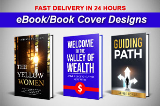 do ebook cover and book cover design and kindle cover