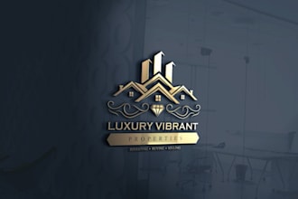 design stunning real estate logo