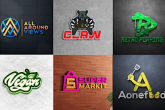 do modern 2d, 3d logo design for your company, business, brand and tech