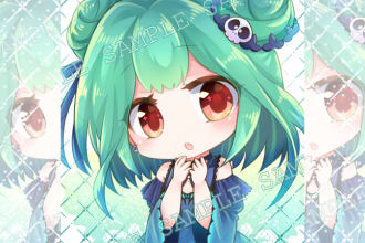 draw cute chibi vtuber manga anime fanart or original character
