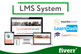 design lms  website with learndash plugin