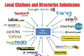 build local citations and directories submission up to 100 USA, UK sites