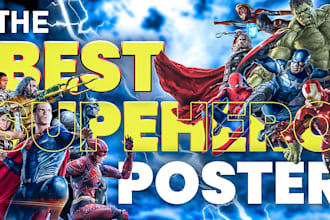 do a superhero poster