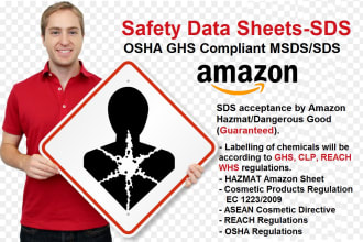 create ghs safety data sheet or msds or sds