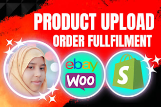 be your virtual assistant for data entry, shopify product upload, order fulfill
