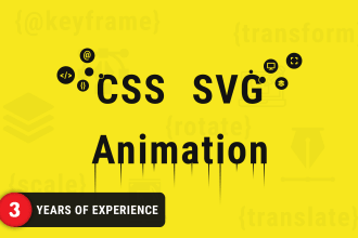 do responsive CSS or svg animations for your website