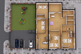 create 3d floor plans rendering