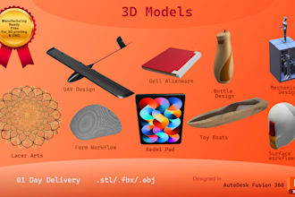 do 3d modelling for 3d printing and manufacturing